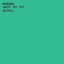 #33BB93 - Keppel Color Image