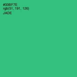 #33BF7E - Jade Color Image