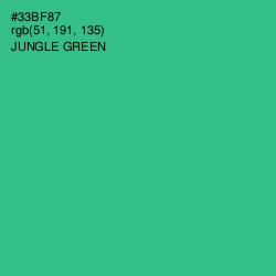#33BF87 - Jungle Green Color Image