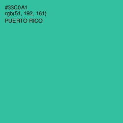 #33C0A1 - Puerto Rico Color Image