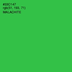 #33C147 - Malachite Color Image