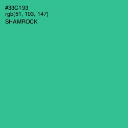 #33C193 - Shamrock Color Image