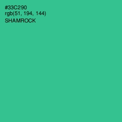 #33C290 - Shamrock Color Image