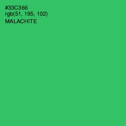 #33C366 - Malachite Color Image