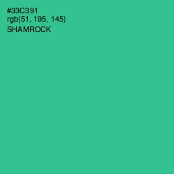 #33C391 - Shamrock Color Image