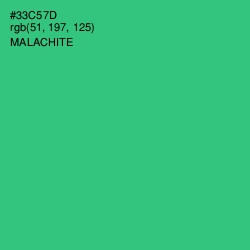 #33C57D - Malachite Color Image