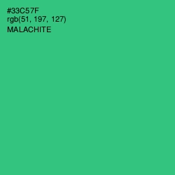 #33C57F - Malachite Color Image