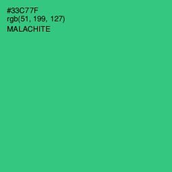 #33C77F - Malachite Color Image