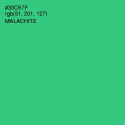 #33C97F - Malachite Color Image
