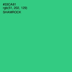 #33CA81 - Shamrock Color Image