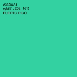 #33D0A1 - Puerto Rico Color Image