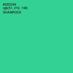 #33D294 - Shamrock Color Image