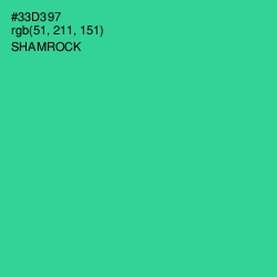 #33D397 - Shamrock Color Image