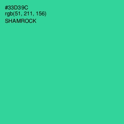 #33D39C - Shamrock Color Image