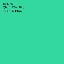 #33D7A0 - Puerto Rico Color Image