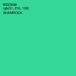 #33D896 - Shamrock Color Image