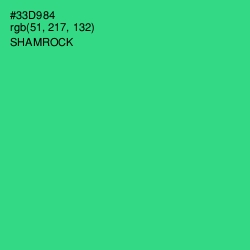 #33D984 - Shamrock Color Image