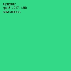 #33D987 - Shamrock Color Image