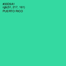 #33D9A1 - Puerto Rico Color Image