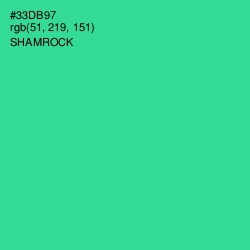 #33DB97 - Shamrock Color Image