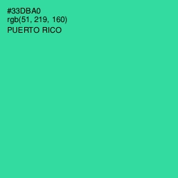 #33DBA0 - Puerto Rico Color Image