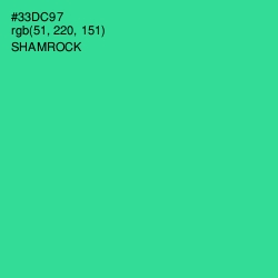 #33DC97 - Shamrock Color Image