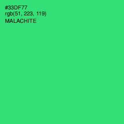 #33DF77 - Malachite Color Image