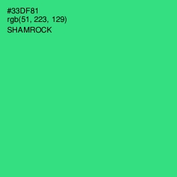 #33DF81 - Shamrock Color Image