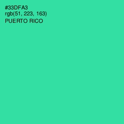 #33DFA3 - Puerto Rico Color Image