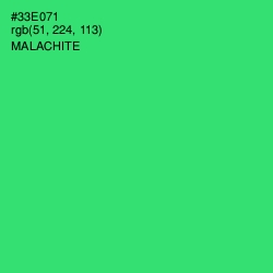 #33E071 - Malachite Color Image