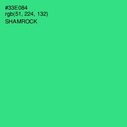 #33E084 - Shamrock Color Image