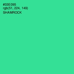 #33E095 - Shamrock Color Image