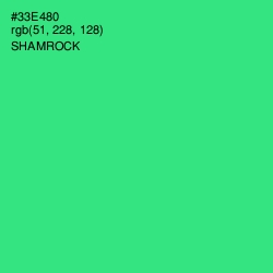 #33E480 - Shamrock Color Image