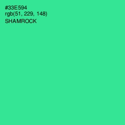 #33E594 - Shamrock Color Image