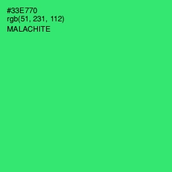 #33E770 - Malachite Color Image