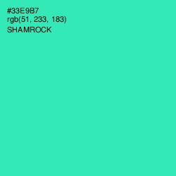 #33E9B7 - Shamrock Color Image