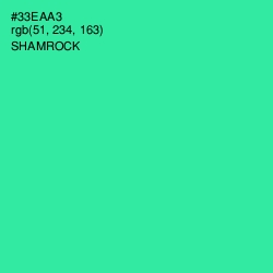 #33EAA3 - Shamrock Color Image