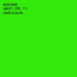 #33EB0B - Harlequin Color Image