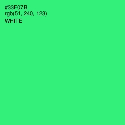 #33F07B - Spring Green Color Image