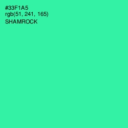 #33F1A5 - Shamrock Color Image