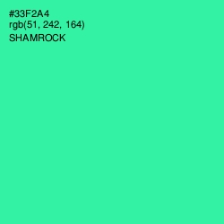 #33F2A4 - Shamrock Color Image