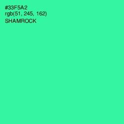 #33F5A2 - Shamrock Color Image