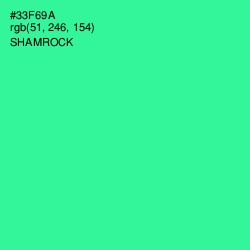 #33F69A - Shamrock Color Image