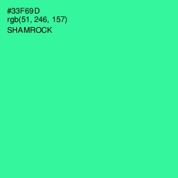 #33F69D - Shamrock Color Image