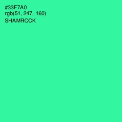 #33F7A0 - Shamrock Color Image