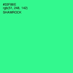 #33F88E - Shamrock Color Image