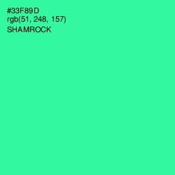 #33F89D - Shamrock Color Image