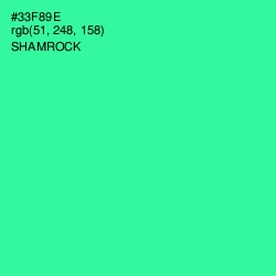 #33F89E - Shamrock Color Image