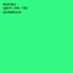 #33F982 - Shamrock Color Image