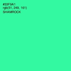 #33F9A1 - Shamrock Color Image